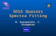 SDSS Quasars Spectra Fitting N. Kuropatkin, C. Stoughton.