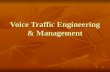 1 Voice Traffic Engineering & Management. 2 PSTN and PBX networks are designed with 2 objectives: Maximize usage of their circuits Maximize usage of their.