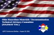 Ohio Hazardous Materials / Decontamination Technical Advisory Committee (HAZMAT TAC) LEPC Conference Briefing - August 10, 2011.