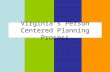 Virginia’s Person Centered Planning Process. The Four Phases of Planning Sharing Information Getting ready for planning Planning Together Keeping Track.