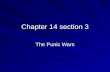 Chapter 14 section 3 The Punic Wars. Conflicts with Carthage By 264 B.C. Rome had conquered Greek city-states in Southern Italy Came into contact with.