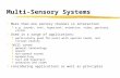 Multi-Sensory Systems z More than one sensory channel in interaction y e.g. sounds, text, hypertext, animation, video, gestures, vision z Used in a range.