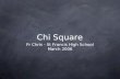 Chi Square Fr Chris - St Francis High School March 2006.