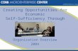 Creating Opportunities for Economic Self-Sufficiency Through Entrepreneurship Organization Overview 2004.