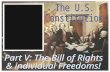 Bill of Rights = First 10 Amendments to the Constitution. Changes or additions made to the Constitution opposite of repealed (remove) Protects individual.