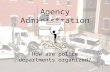 1 Agency Administration How are police departments organized?