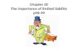 Chapter 20 The importance of limited liability p96-99.