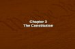 Chapter 3 The Constitution Fun Facts! The U.S. Constitution  Outlines the U.S. government  Establishes the ruling principles of that government.