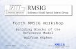 27.01.2001 Slide 1 Wolfram Höpken RMSIG Reference Model Special Interest Group Forth RMSIG Workshop Building Blocks of the Reference Model Wolfram Höpken.