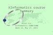 1 Peter Fox Xinformatics 4400/6400 Week 12, May 27, 2015 XInformatics course summary.