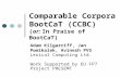 Comparable Corpora BootCaT (CCBC) (or: In Praise of BootCaT) Adam Kilgarriff, Jan Pomikalek, Avinesh PVS Lexical Computing Ltd. Work Supported by EU FP7.