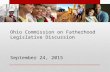 Ohio Commission on Fatherhood Legislative Discussion September 24, 2015.