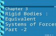Slide #: 1 Chapter 3 Rigid Bodies : Equivalent Systems of Forces Part -2.