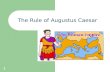 1 The Rule of Augustus Caesar. 2 Pax Romana Augustus was a clever politician. He held the offices of consul, tribune, high priest and senator simultaneously.