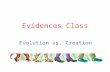 Evidences Class Evolution vs. Creation. Rachel Carson.