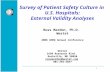 1 1 Survey of Patient Safety Culture in U.S. Hospitals: External Validity Analyses Russ Mardon, Ph.D. Westat 2008 AHRQ Annual Conference Westat 1650 Research.
