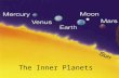 The Inner Planets. The terrestrial planets 1.Mercury 2. Venus 3. Earth 4.Mars.