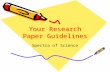 Your Research Paper Guidelines Spectra of Science.