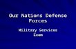 Our Nations Defense Forces Military Services Exam.