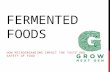 FERMENTED FOODS HOW MICROORGANISMS IMPACT THE TASTE AND SAFETY OF FOOD.