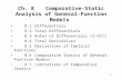 1 Ch. 8 Comparative-Static Analysis of General-Function Models 8.1Differentials 8.2Total Differentials 8.3Rules of Differentials (I-VII) 8.4Total Derivatives.