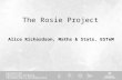 The Rosie Project Alice Richardson, Maths & Stats, ESTeM.