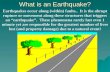 What is an Earthquake? Earthquakes occur along (within) faults.. It is the abrupt rupture or movement along these structures that triggers an “earthquake”.