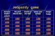 Jeopardy game Famous leader/ people The first World War Events of the War Ideas and beliefs Hodge Podge 100 200 300 400 500.