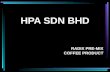 HPA SDN BHD RADIX PRE-MIX COFFEE PRODUCT. RADIX PRE-MIX COFFEE.
