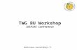 TWG BU Workshop INSPIRE Conference dominique.laurent@ign.fr.