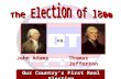 Our Country’s First Real Election John Adams Thomas Jefferson vs.