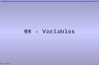 Mark Dixon 1 08 – Variables. Mark Dixon 2 Questions: Conditional Execution What is the result of (txtFah.value is 50): (txtFah.value >= 40) What will.
