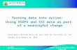 1 Turning data into action: Using HSOPS and SSI data as part of a meaningful change Sallie Weaver, PhD & Deb Hobson, RN; Julius Pham, MD, PhD & Terry Tsai,