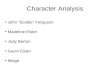 Character Analysis John “Scottie” Ferguson Madeline Elster Judy Barton Gavin Elster Midge.