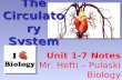 The Circulatory System Unit 1-7 Notes Mr. Hefti – Pulaski Biology.