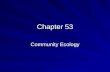 Chapter 53 Community Ecology. I. Interspecific Interactions Competition –Competitive exclusion principle –Niche – fundamental vs. realized –Resource partitioning.