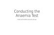 Conducting the Anaemia Test Food and Nutrition Security Survey.