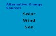 Alternative Energy Sources Solar Wind Sea. Solar Energy.