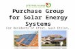 Purchase Group for Solar Energy Systems For Residents of Efrat, Gush Etzion, Judea and Samaria.