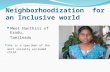 Neighborhoodization for an Inclusive world She is a specimen of the most socially excluded child. Meet Nanthini of Erodu, Tamilnadu.