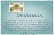 Meditation "The all important aim in Christian Meditation is to allow God's mysterious presence within us to become more and more not only a reality, but.