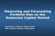 Measuring and Forecasting Portfolio Risk on the Romanian Capital Market Supervisor: Professor Moisa ALTAR MSc student: Stefania URSULEASA.