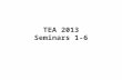 TEA 2013 Seminars 1-6. Leadership Defined Leadership is a process whereby an individual influences a group of individuals to achieve a common goal. 2.