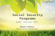 Social Security Programs SADC versus EAC. Robert Oketch Divisional Director.