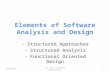 Elements of Software Analysis and Design - Structured Approaches - Structured Analysis - Functional Oriented Design 10/24/2015ICS 413 – Software Engineering1.