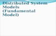 Distributed System Models (Fundamental Model). Architectural Model Goal Reliability Manageability Adaptability Cost-effectiveness Service Layers Platform.
