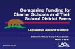 LAO Comparing Funding for Charter Schools and Their School District Peers Legislative Analyst’s Office California Charter School Association March 1, 2012.