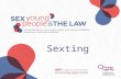 Sexting. Real life examples ‘Prosecutor pursues first sexting conviction’ ‘Prosecutor pursues first sexting conviction’ Sydney Morning Herald, 1 November.