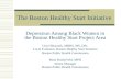 The Boston Healthy Start Initiative Depression Among Black Women in the Boston Healthy Start Project Area Urmi Bhaumik, MBBS, MS, DSc. Local Evaluator,