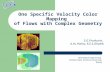 One Specific Velocity Color Mapping of Flows with Complex Geometry Biomedical Engineering, Tambov State Technical University, Russia S.G.Proskurin, A.Yu.Potlov,